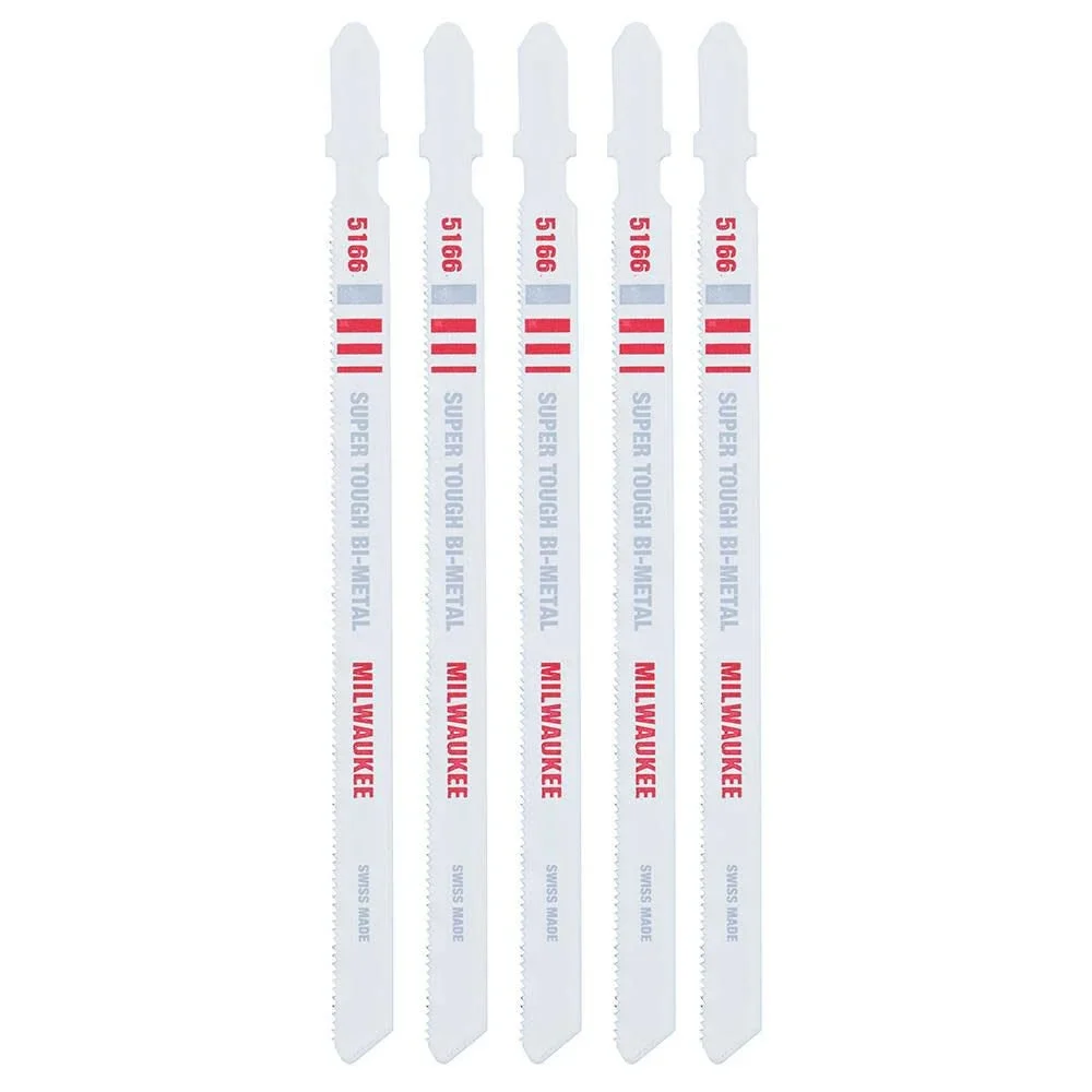 5-1/4" 24TPI T-Shank Metal Cutting Bi-Metal Jig Saw Blades 5PK