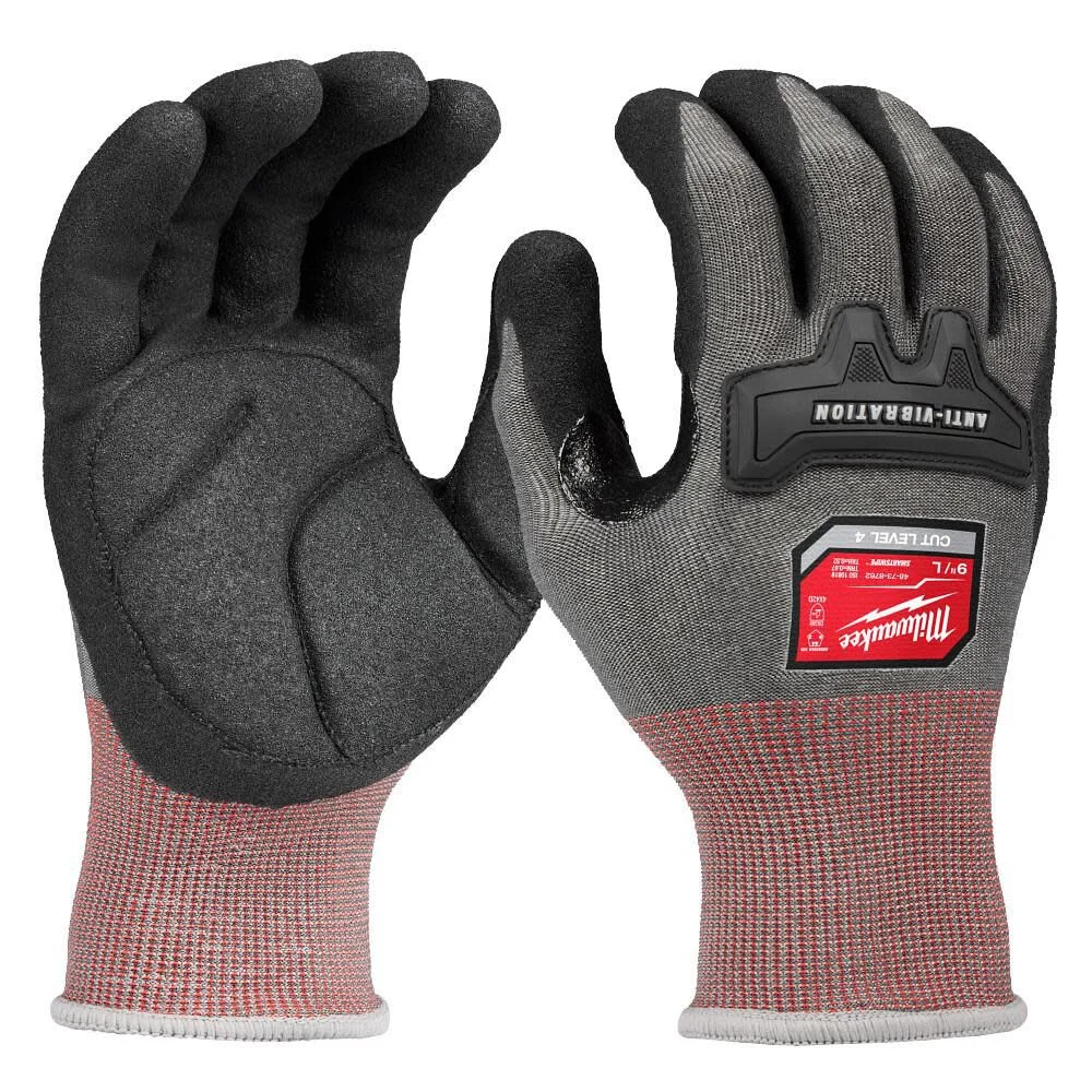 Anti-Vibration Cut Level 4 High Dexterity Nitrile Dipped Glove - L