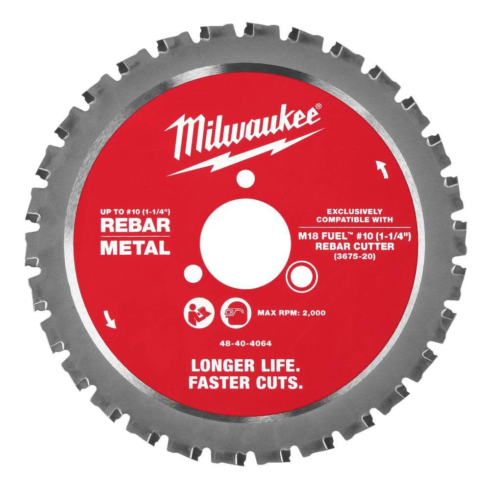 #10 (1-1/4”) Rebar Cutting Blade - 5 PK