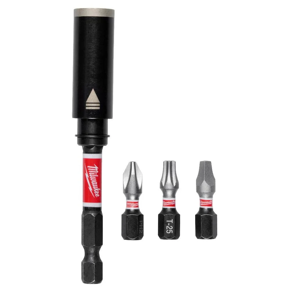 SHOCKWAVE™ Impact Duty 3in. Screw-Holding Bit Holder & Insert Bit Set (4Pc)