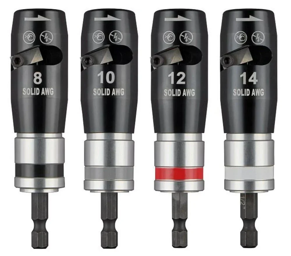 4PC Solid Wire Stripper Set