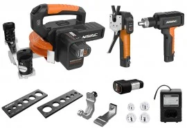 NAVAC COMBO-NAVAC-KIT2 Cordless Tubing Tool Kit with bending, flaring, and swaging