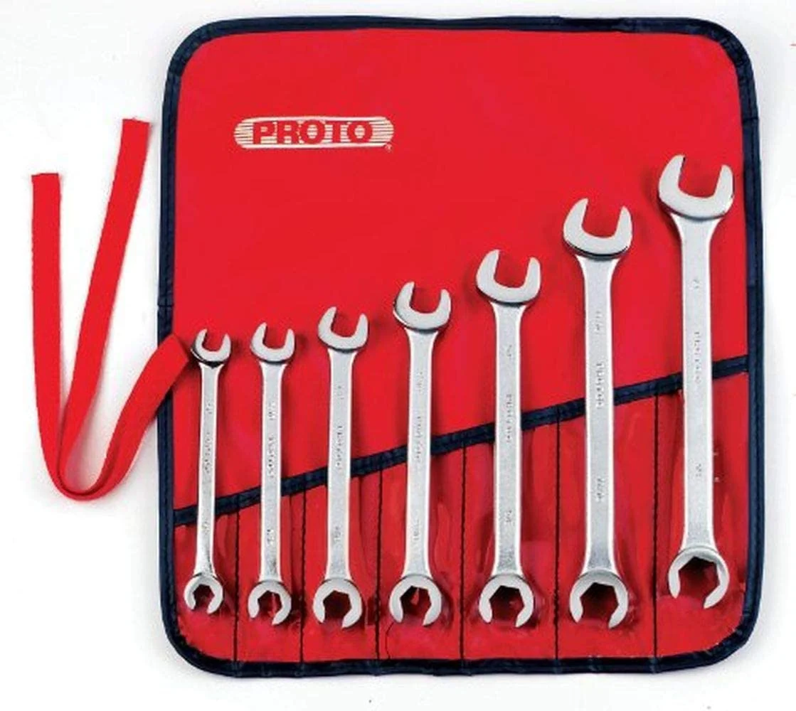 7 Piece Combination Flare Nut Wrench Set - 6 Point