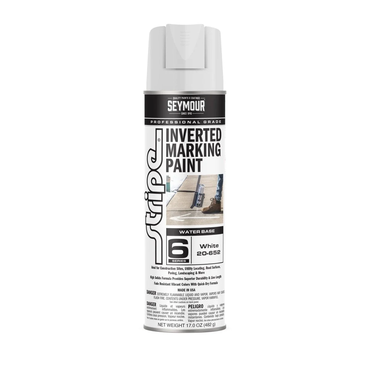 Seymour Stripe 6-Series Inverted Ground Marking Paint - Case of 12