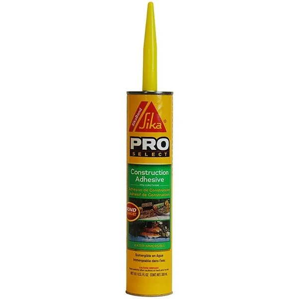 SikaBond Construction Adhesive Heavy Duty Multipurpose Elastic Polyurethane Gray 10Oz