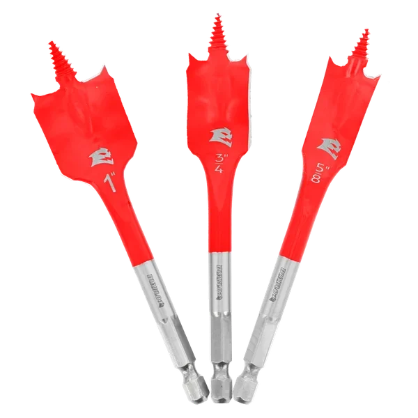 Spade Bit Set for Wood (3-pc)