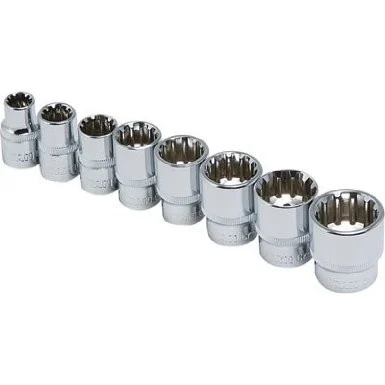 Titan Metric Spline Set - 3/8in. Drive, Model# 15202