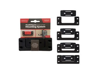 Stealthmounts Cleat 'n' Feet Mounting System 4pk Black