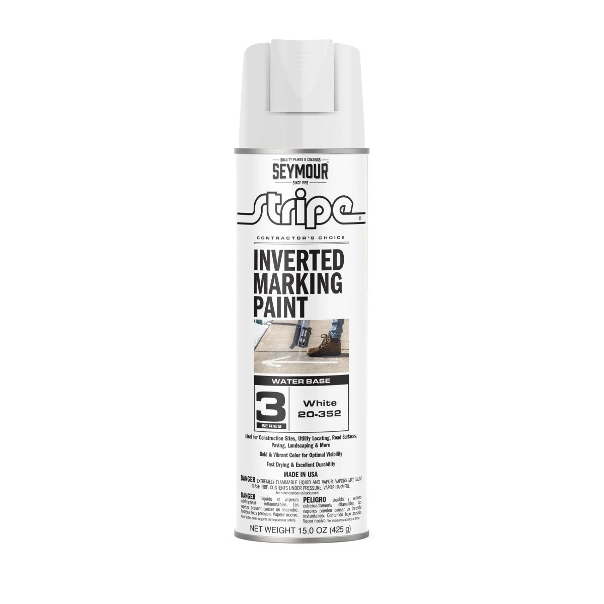 Seymour Stripe 3-Series Inverted Ground Marking Paint - Case of 12