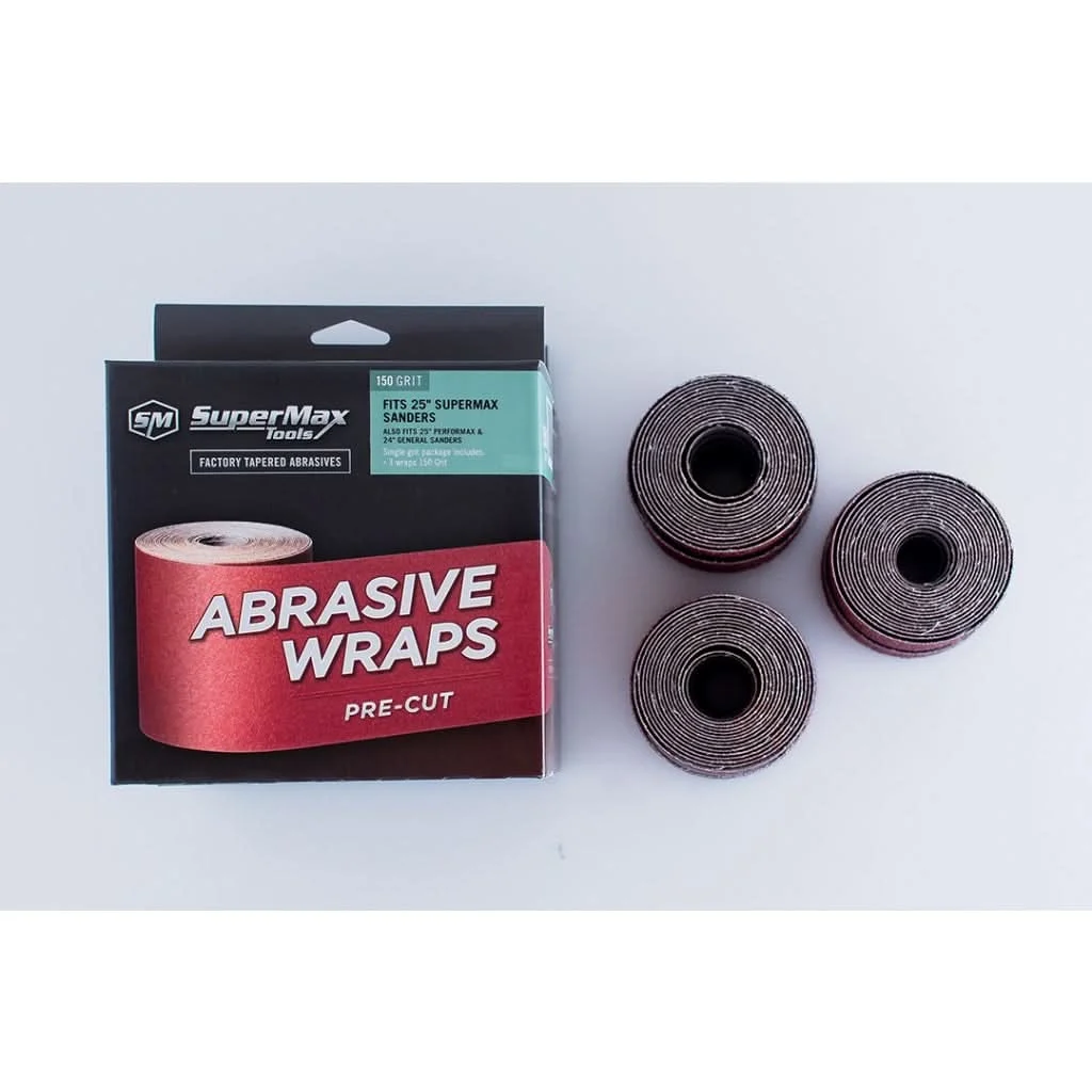 Supermax 60-5120 120-Grit, 25" Drum, 3-Pack