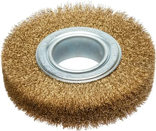 Round Brush 178 mm Brass Wire 50 mm Location Hole