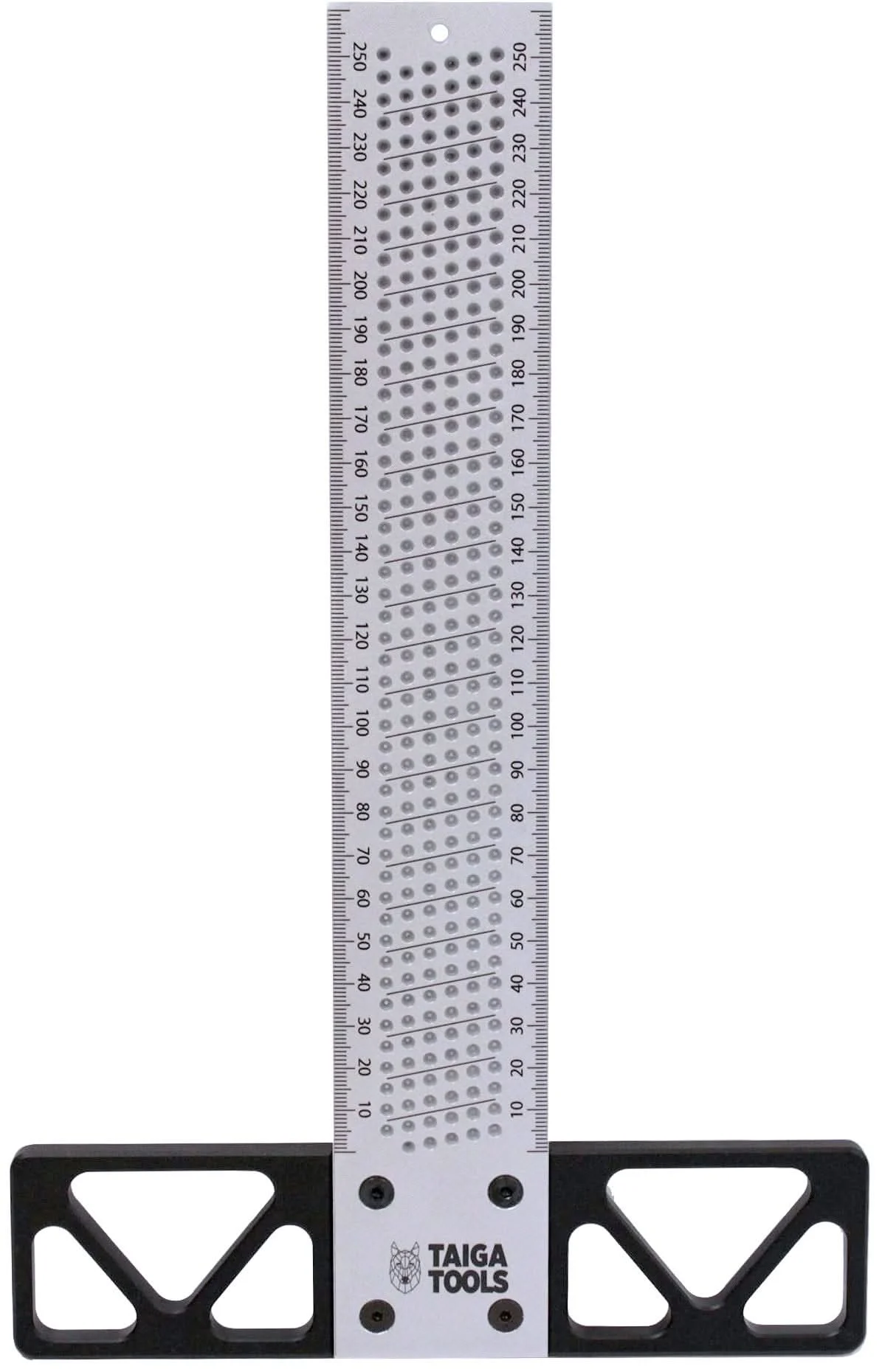 Taiga Precision Anodized 250mm Metric Woodworking T-Square