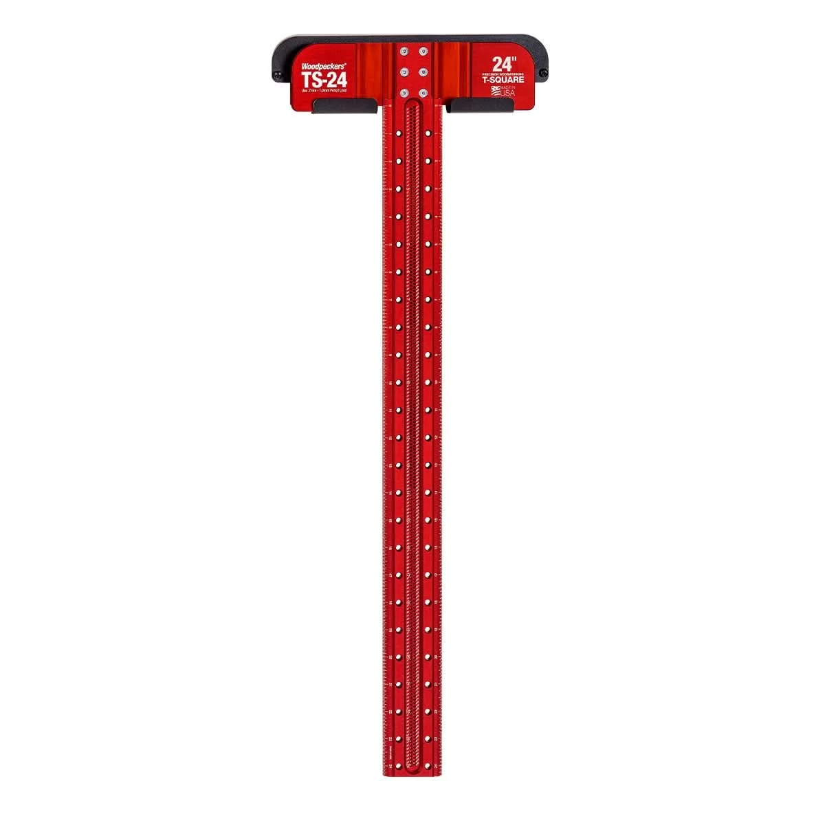 Woodpeckers TS-24-20 Precision Woodworking T-Square - 24 Inch With Rack-It