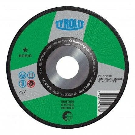 Tyrolit Basic Wheels for General Purpose Use Concrete/ Masonry (Pack of 10)