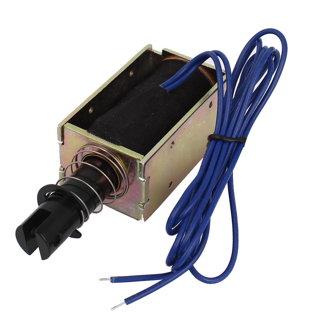 DC 24V 0.8A 70N Force 20mm Stroke Linear Pull Type Open Frame Actuator Solenoid Electromagnet