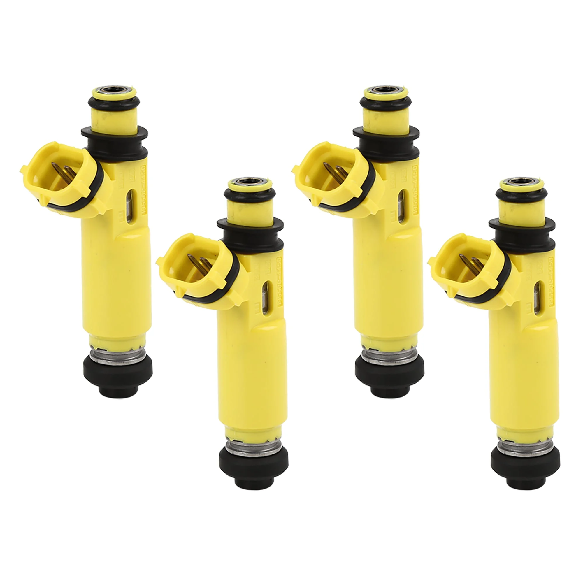 4pcs New Plastic Fuel Injector Nozzle 195500-4450 N3H3-13-250A for Mazda RX-8 2004-2009 1.3L Manual Trans.