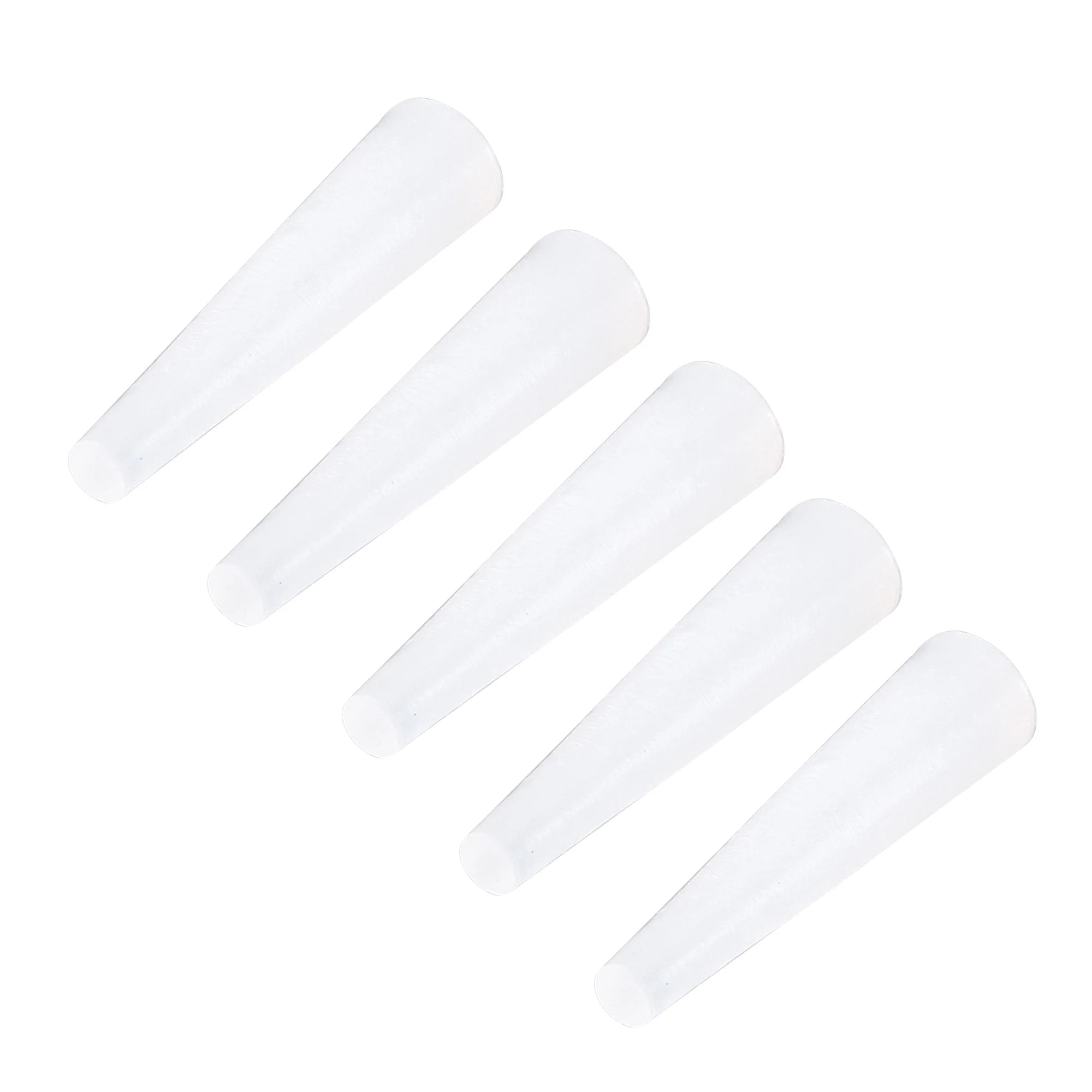 1/8" to 15/64" Solid Silicone Rubber Tapered Plug 1" Height 15pcs
