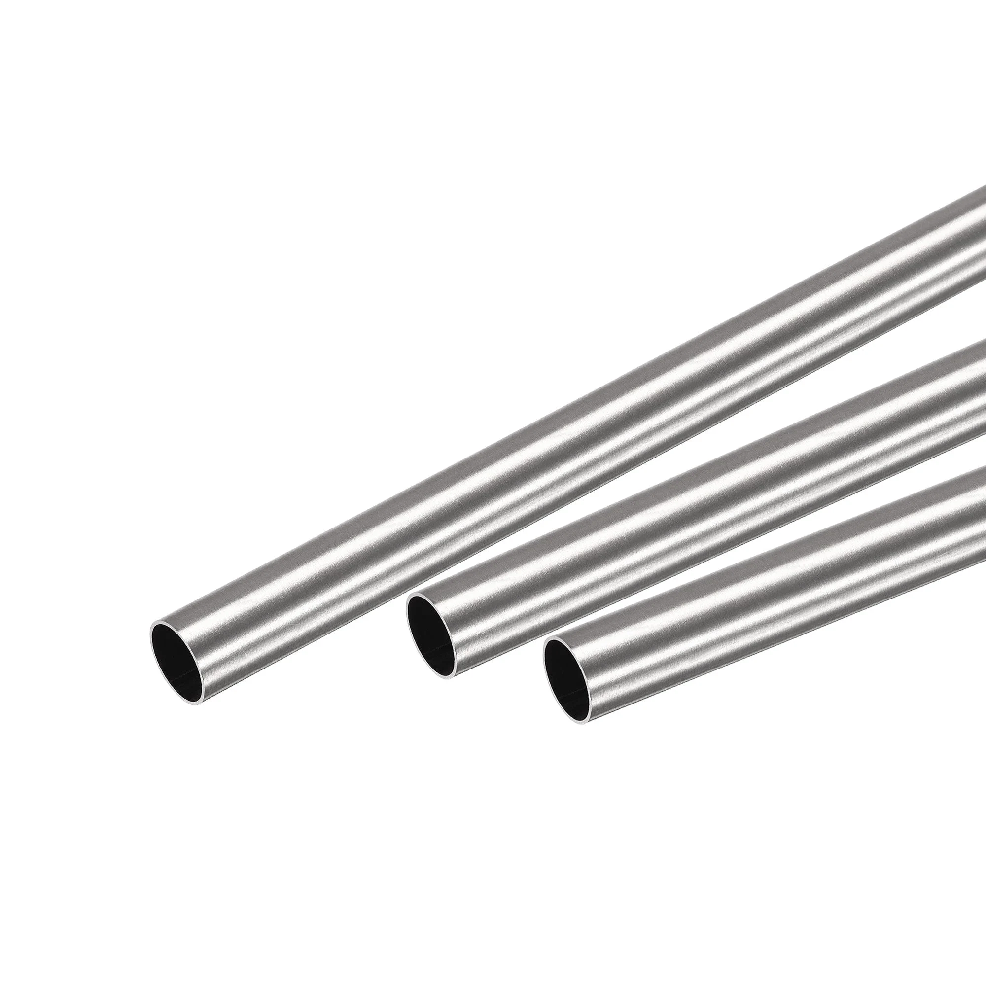 304 Stainless Steel Round Tube 9mm OD 0.5mm Wall Thickness 300mm Length 3 Pcs