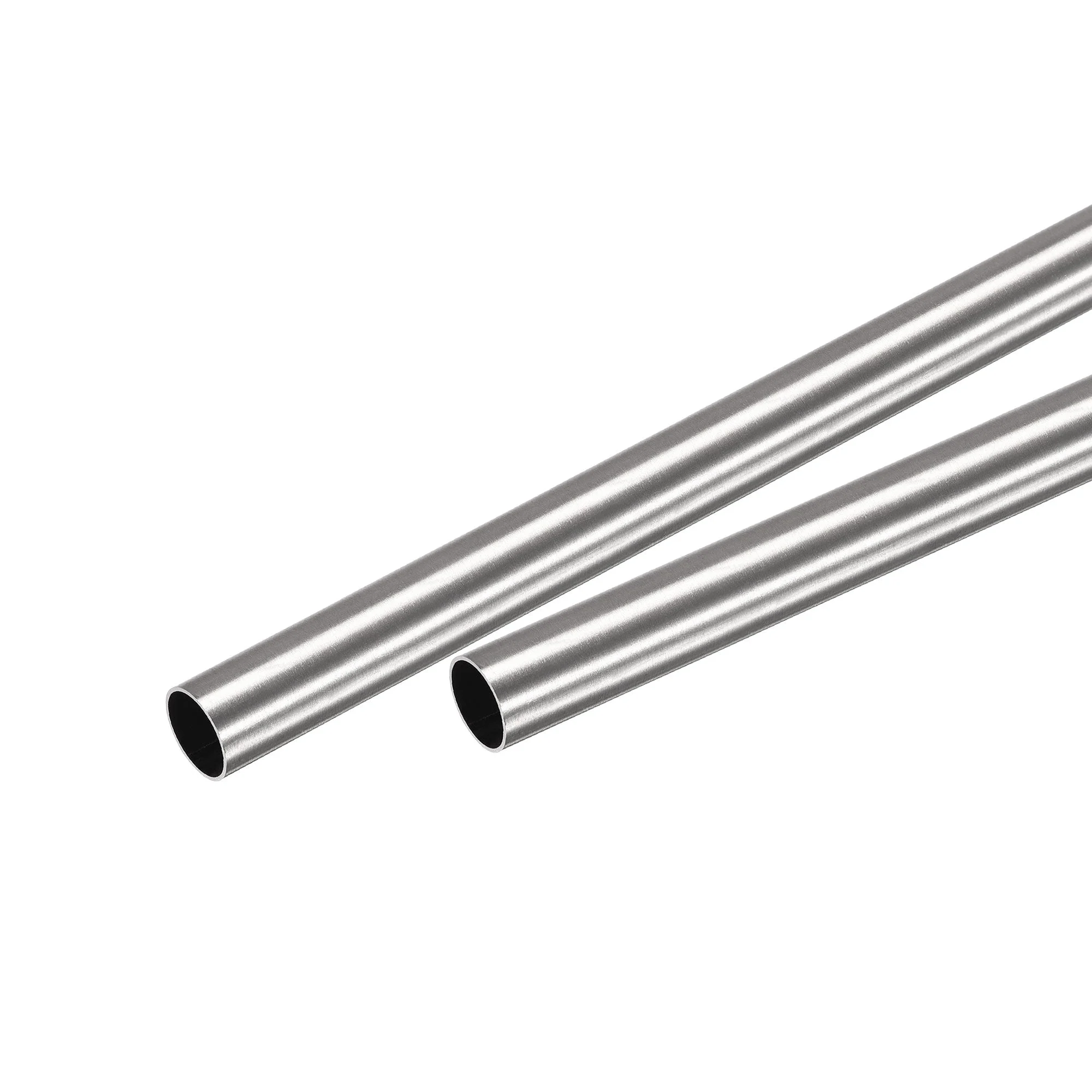 304 Stainless Steel Round Tube 9mm OD 0.5mm Wall Thickness 250mm Length 2 Pcs