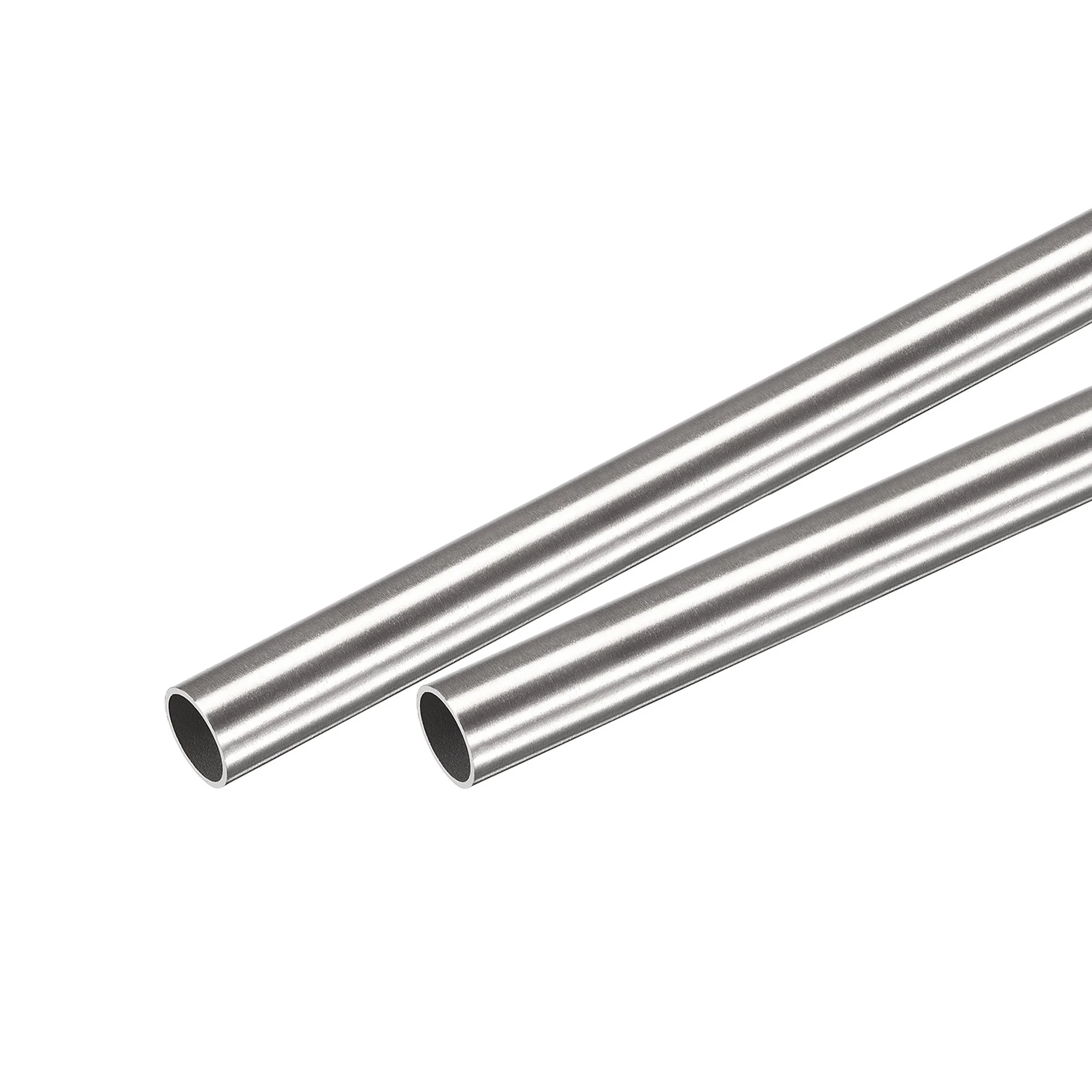 304 Stainless Steel Round Tube 10mm OD 0.5mm Wall Thickness 250mm Length 2 Pcs