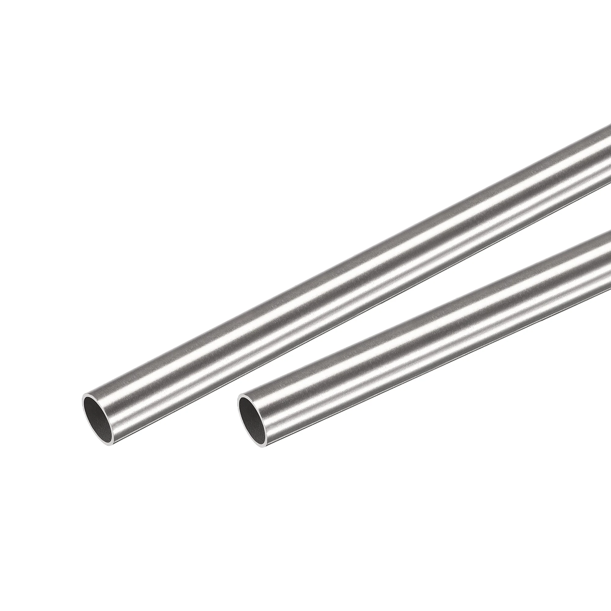 304 Stainless Steel Round Tube 11mm OD 0.5mm Wall Thickness 250mm Length 2 Pcs