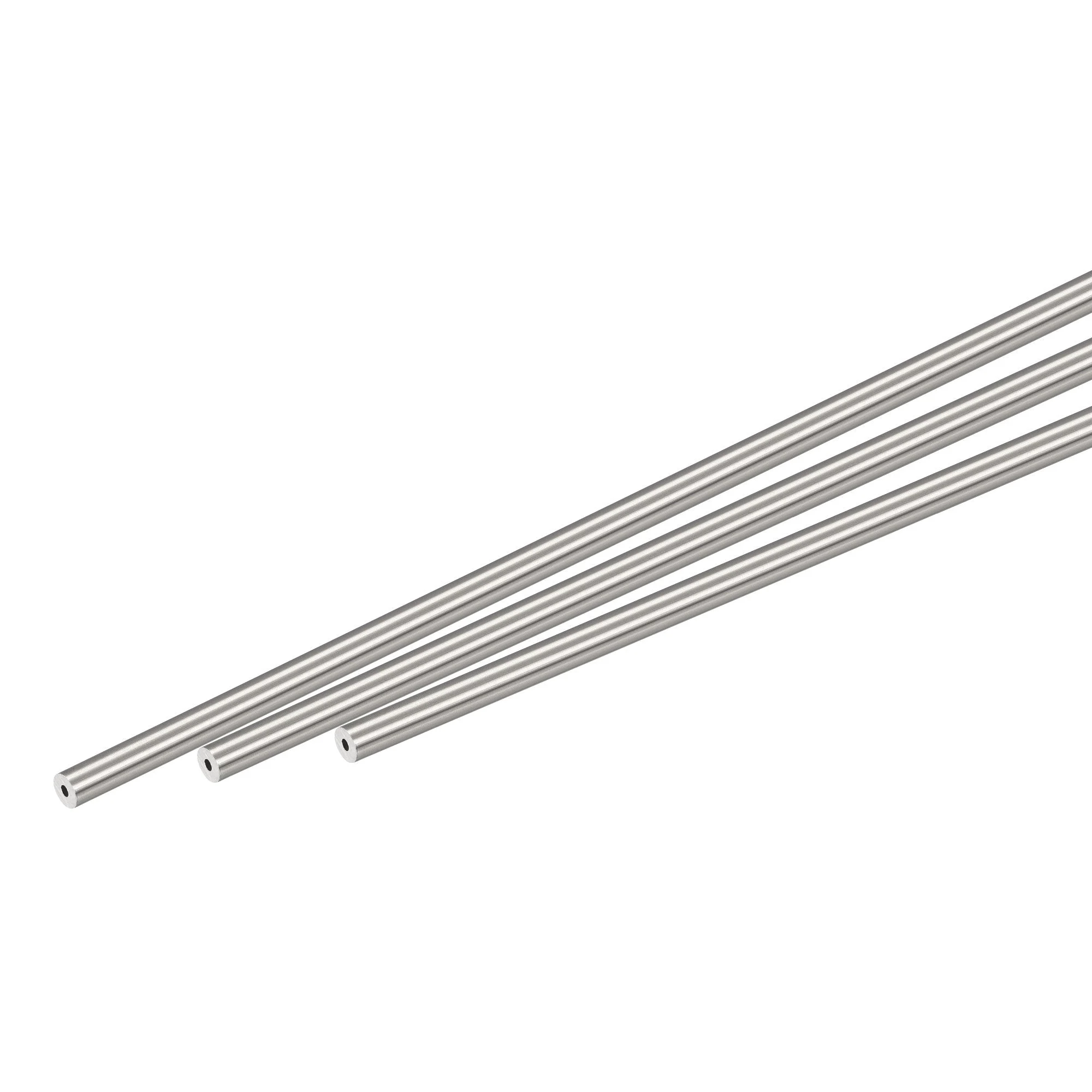 304 Stainless Steel Round Tube 3mm OD 1mm Wall Thickness 300mm Length 3 Pcs