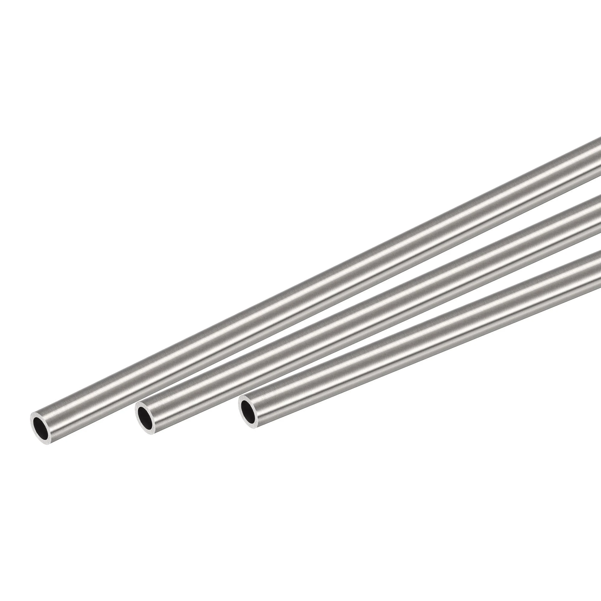 304 Stainless Steel Round Tube 6mm OD 1mm Wall Thickness 300mm Length 3Pcs
