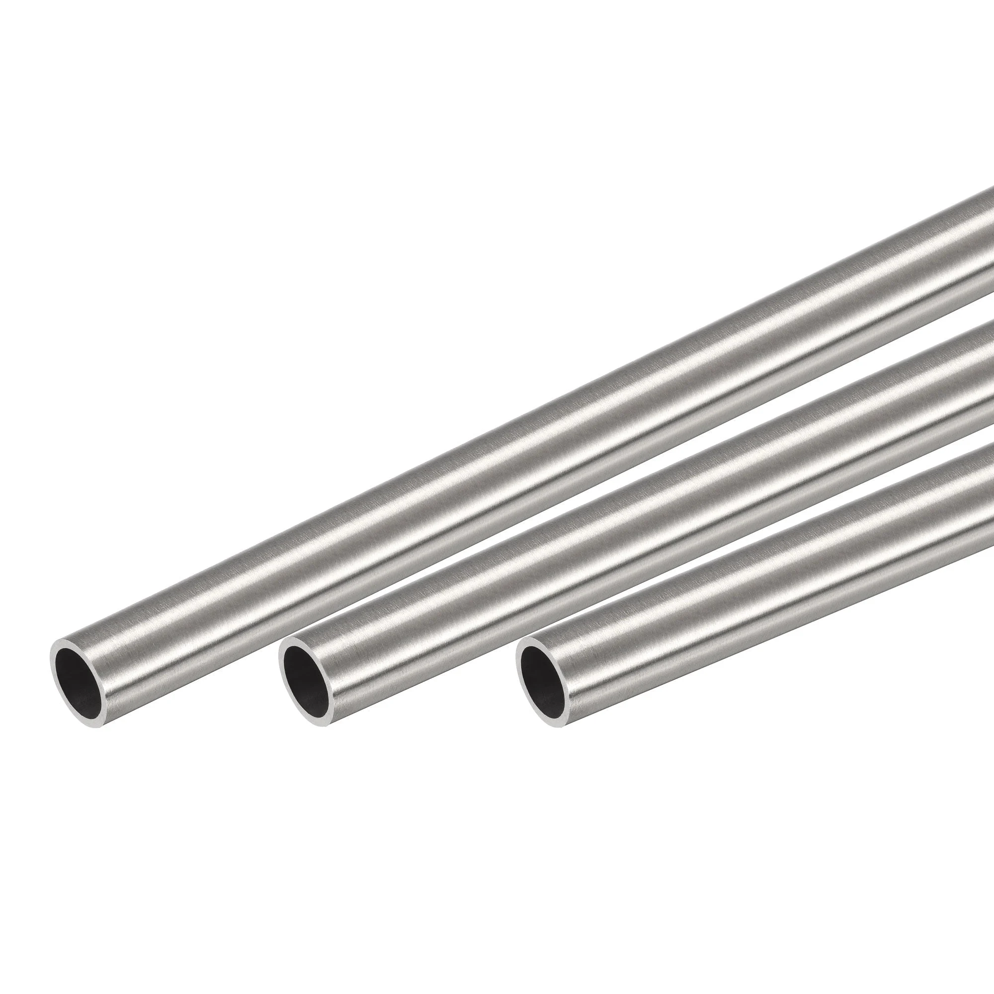 304 Stainless Steel Round Tube 10mm OD 1mm Wall Thickness 300mm Length 3 Pcs