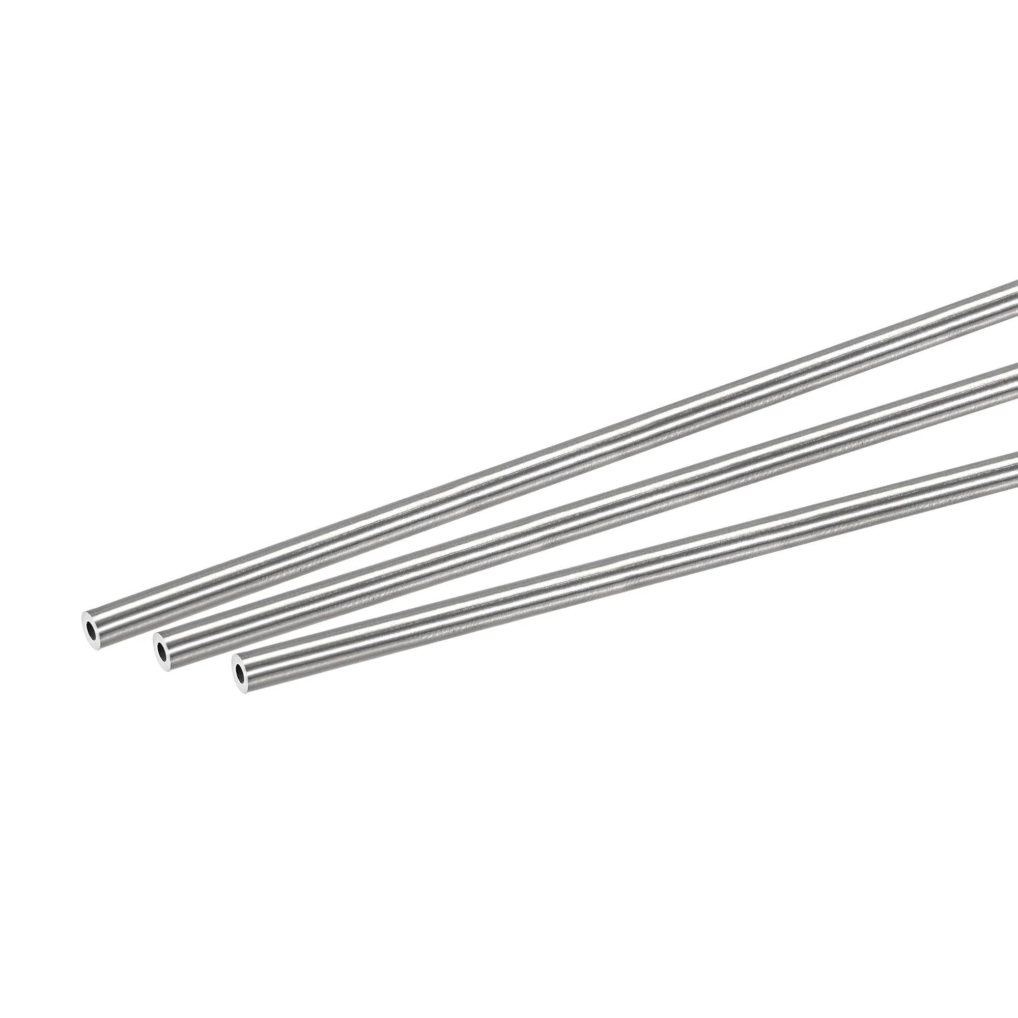 304 Stainless Steel Round Tube 4mm OD 1mm Wall Thickness 250mm Length 3 Pcs