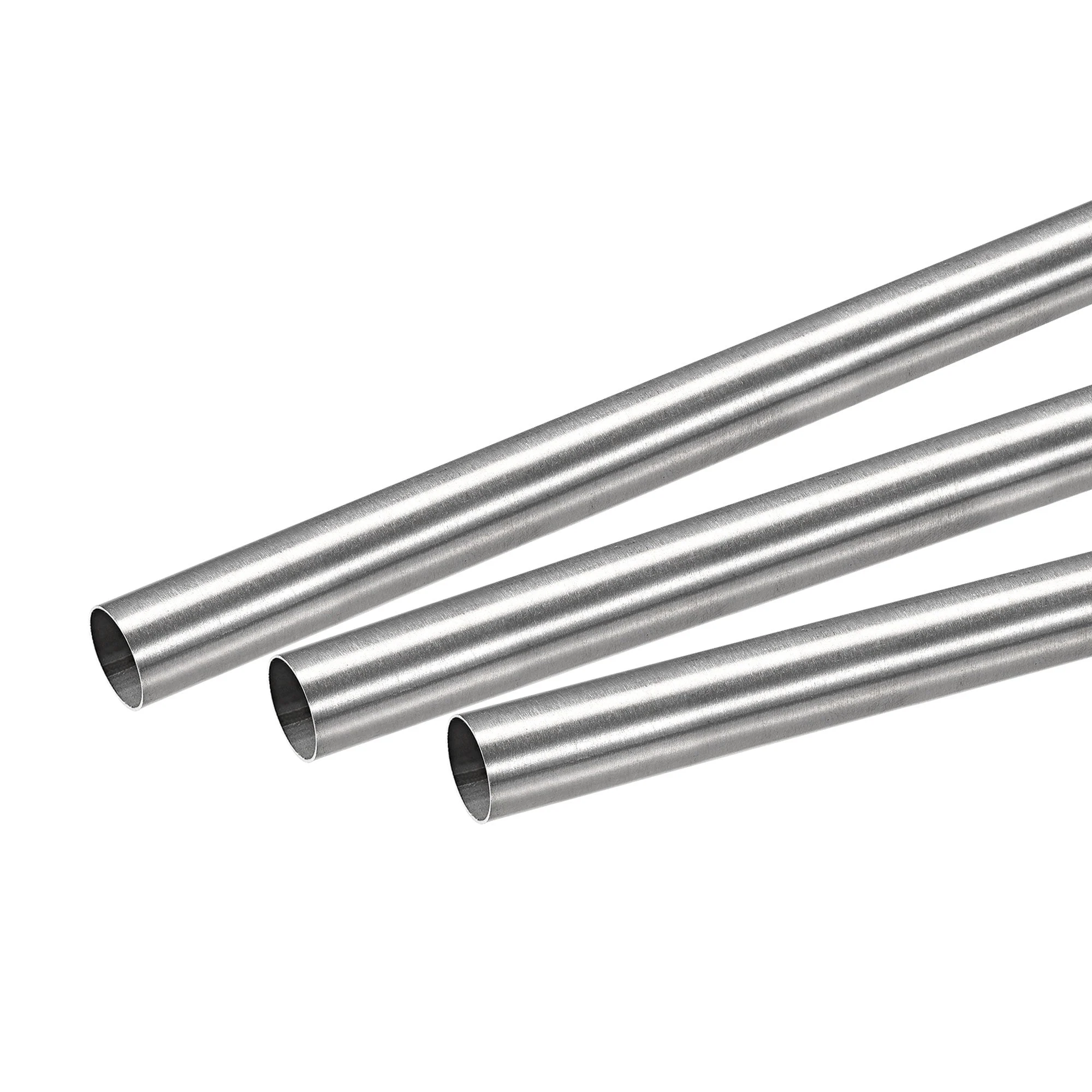 304 Stainless Steel Round Tube 10mm OD 0.2mm Wall Thickness 250mm Length 3 Pcs