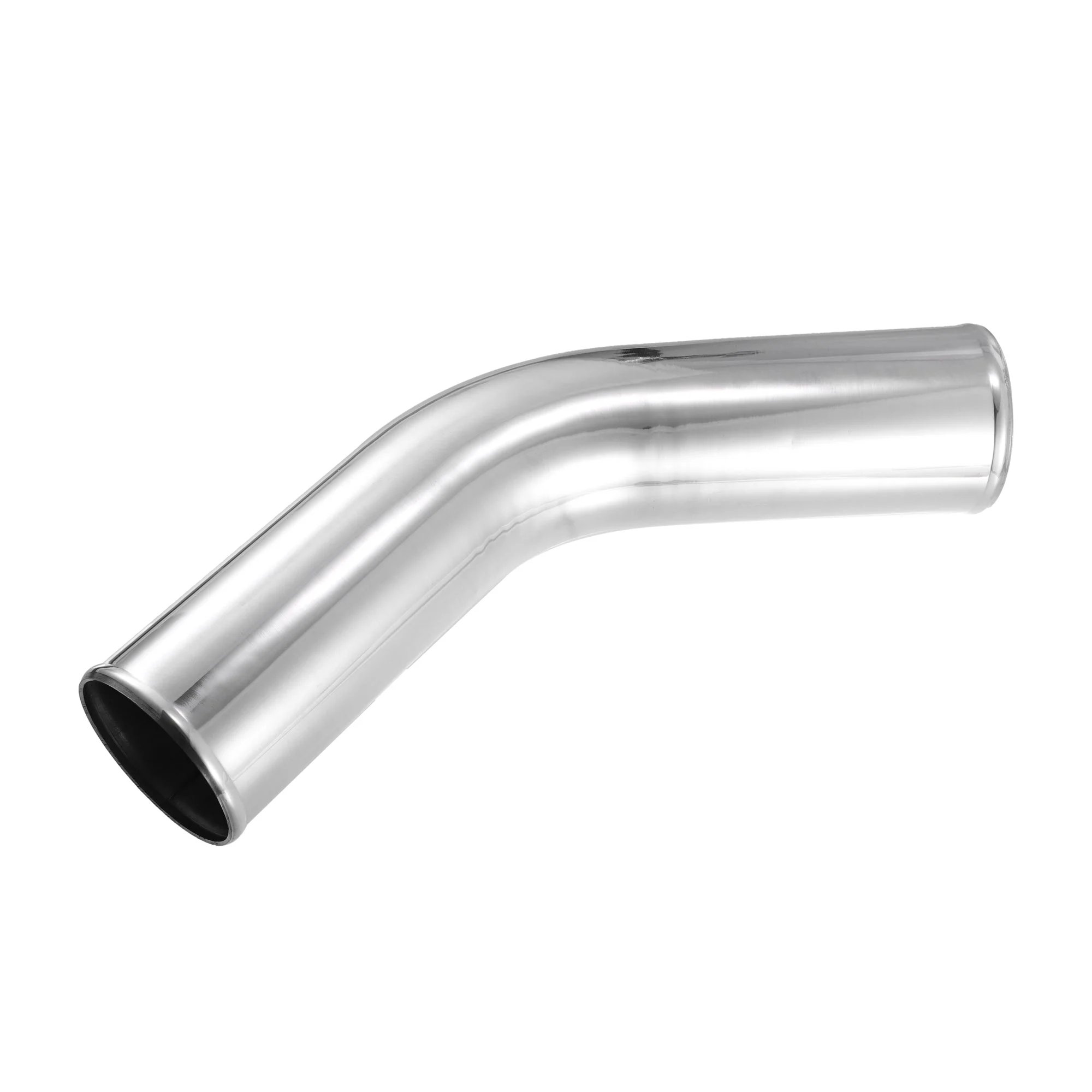 OD 102mm 4" Length 20" 500mm Aluminum Alloy Tube Intercooler Pipe 45 Degree Air Intake Tube Silver Tone for Car