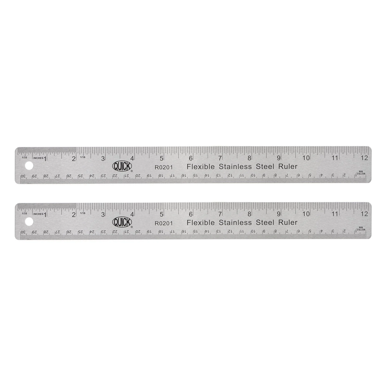 Stainless Steel Rulers with Non-Skid Backing