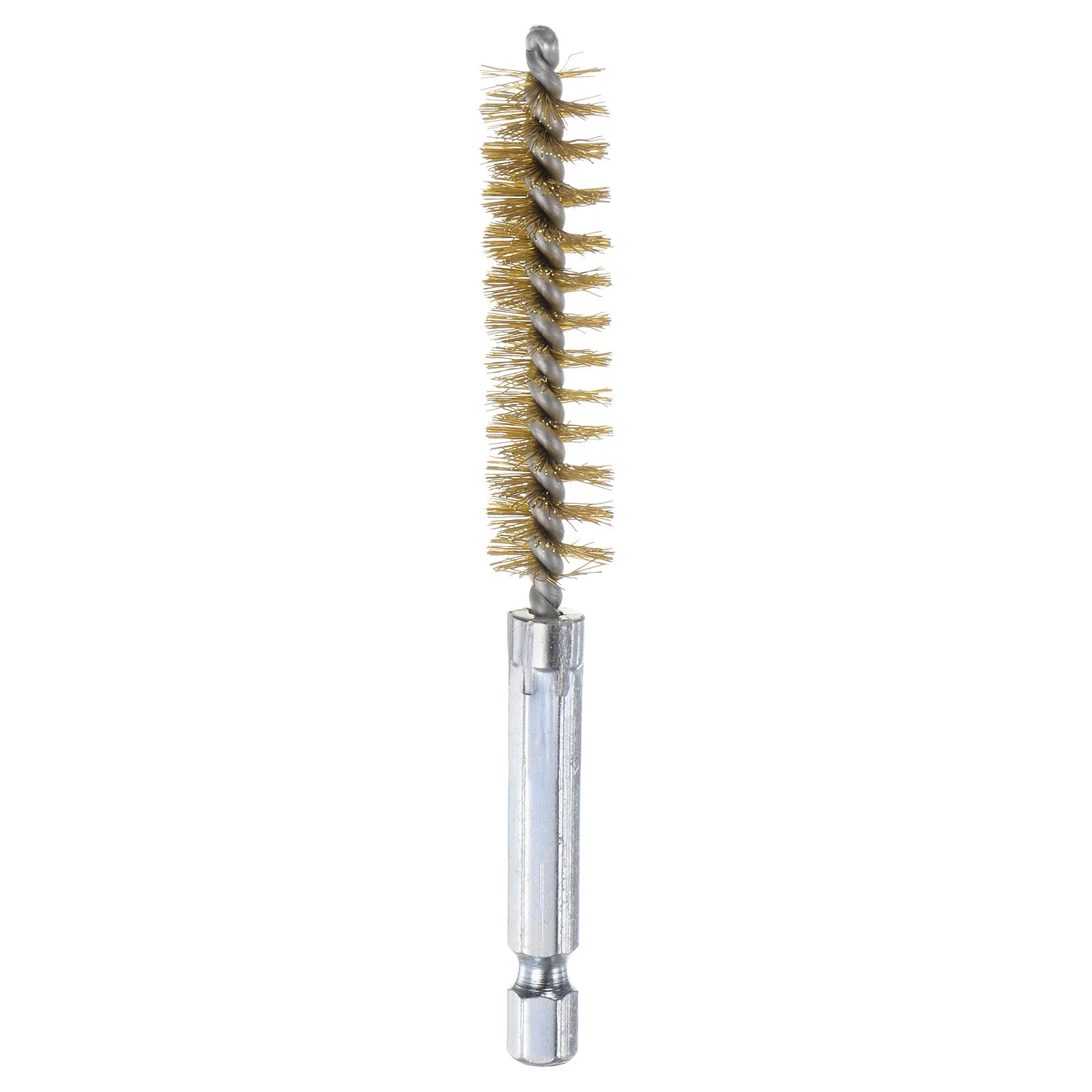 Brass Bore Brush 12mm Dia 4" Long Cleaning Twisted Wire Brush