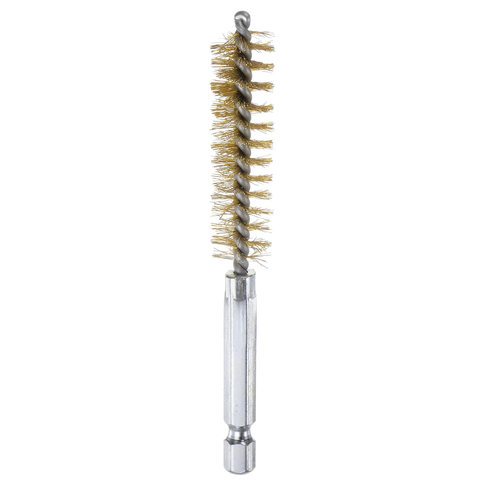 Brass Bore Brush 13mm Dia 4" Long Cleaning Twisted Wire Brush