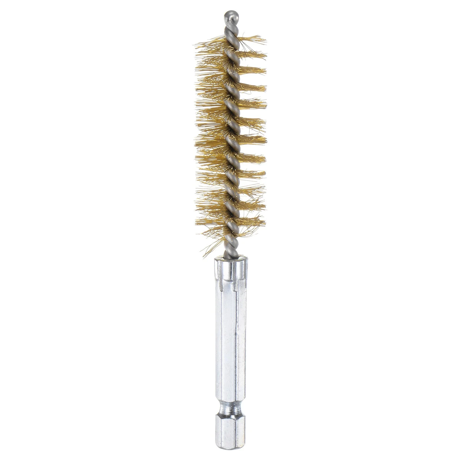Brass Bore Brush 16mm Dia 4" Long Cleaning Twisted Wire Brush