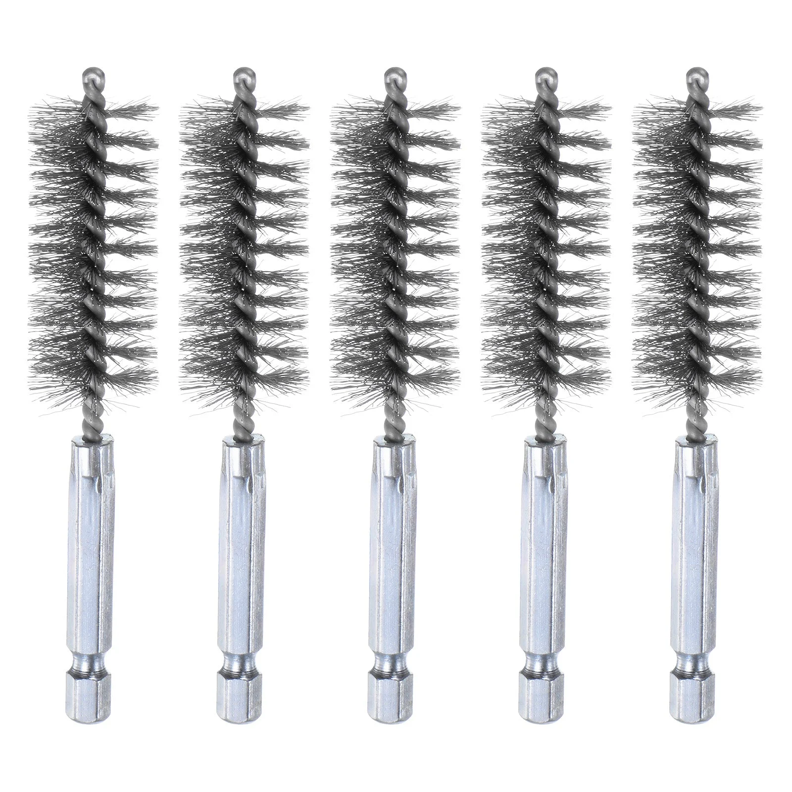 5Pcs 304 Stainless Steel Bore Brush 19mm Dia 4" Long Cleaning Twisted Wire Brush