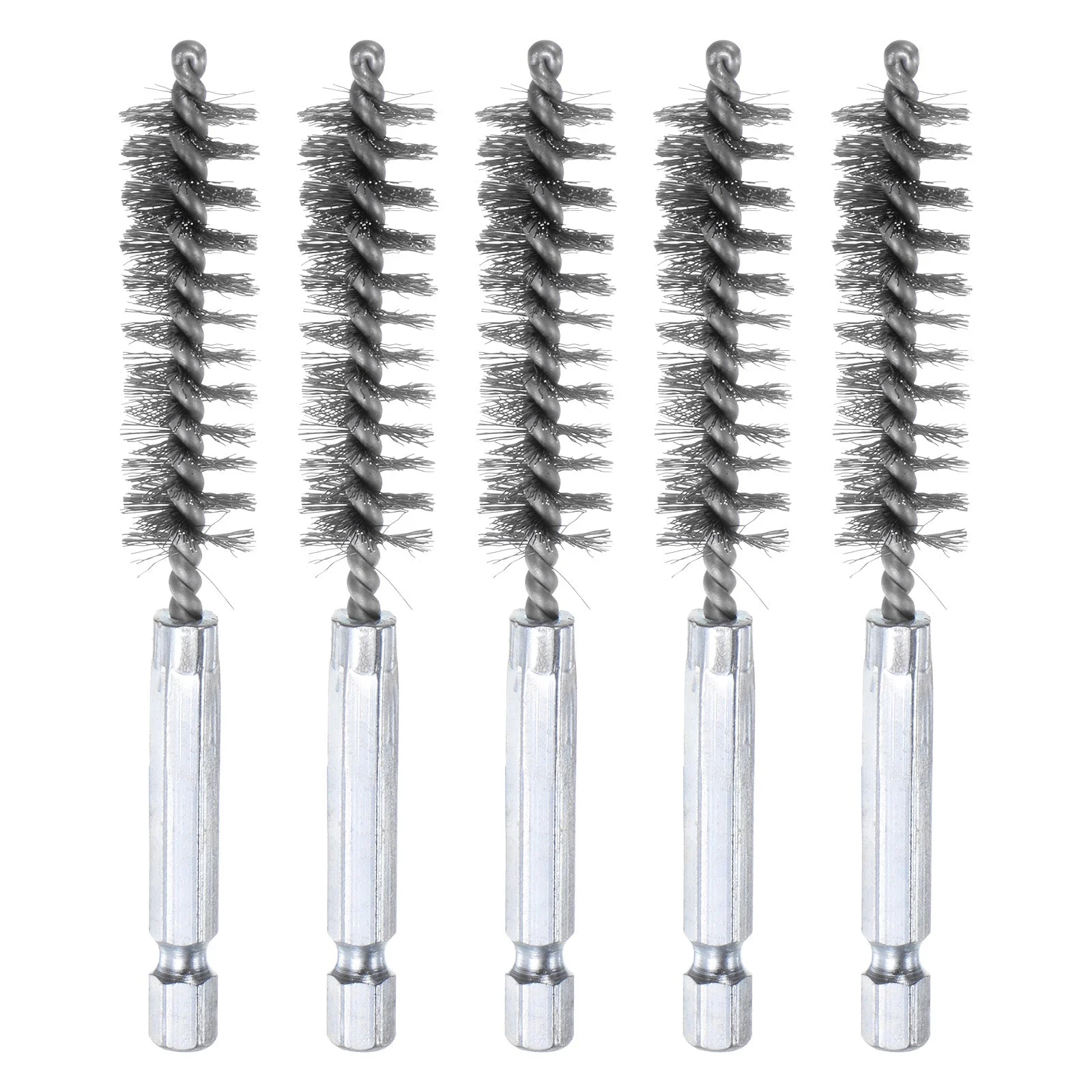 5Pcs 304 Stainless Steel Bore Brush 13mm Dia 4" Long Cleaning Twisted Wire Brush
