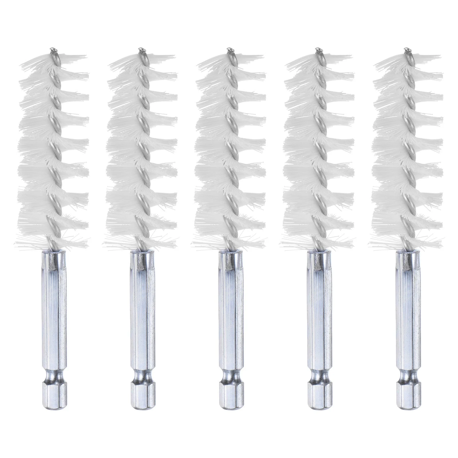 5Pcs Nylon Bore Brush 19mm Dia 4" Long Cleaning Twisted Wire Brush