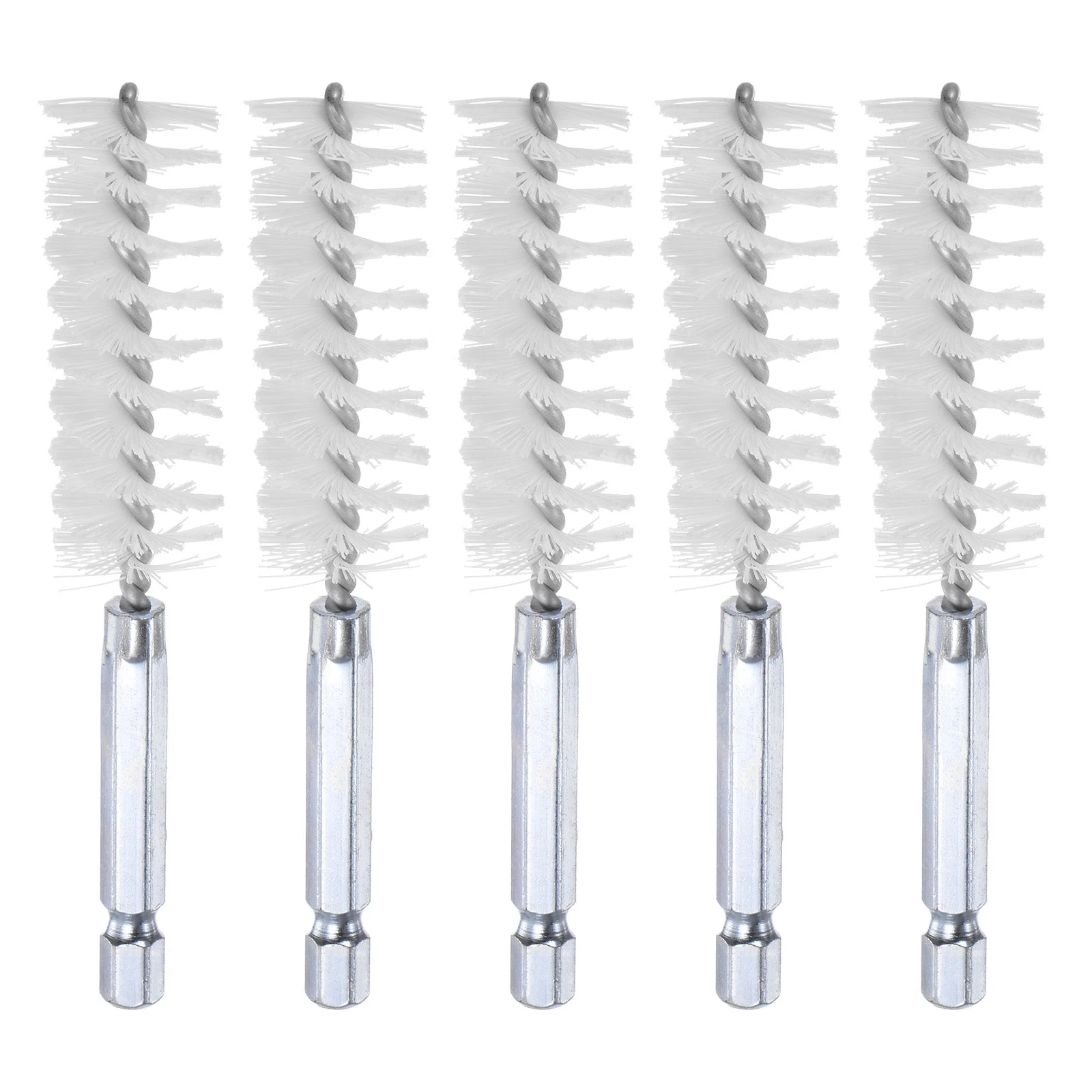 5Pcs Nylon Bore Brush 18mm Dia 4" Long Cleaning Twisted Wire Brush