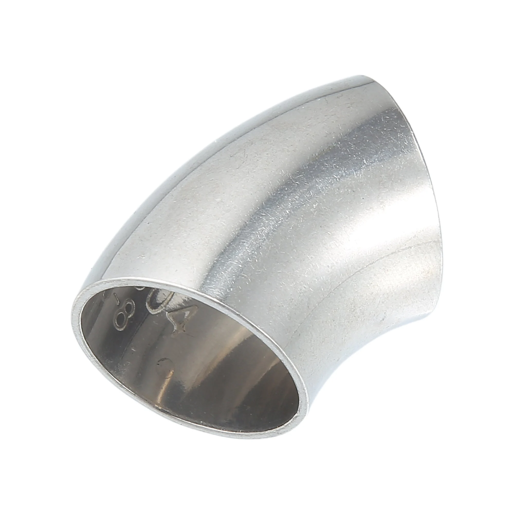 45 Degree Mandrel Bend Exhaust Elbow Pipe SS304 Stainless Steel Bend Tube 20GA /.036" Wall Thickness Exhaust Piping for Car Exhaust Pipe Elbow Modified 1pc
