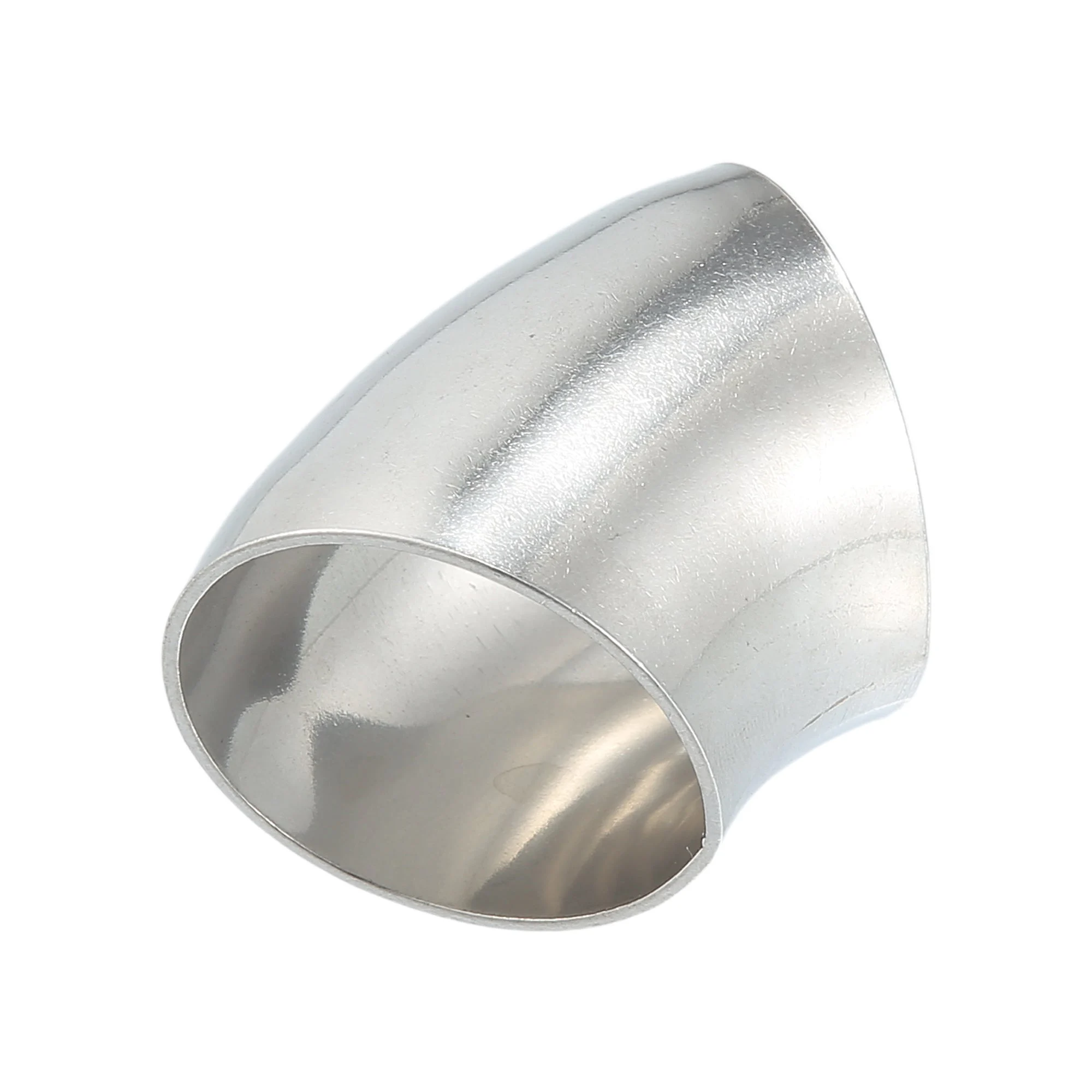 45 Degree Mandrel Bend Exhaust Elbow Pipe SS304 Stainless Steel Bend Tube 20GA /.036" Wall Thickness Exhaust Piping for Car Exhaust Pipe Elbow Modified 1pcs