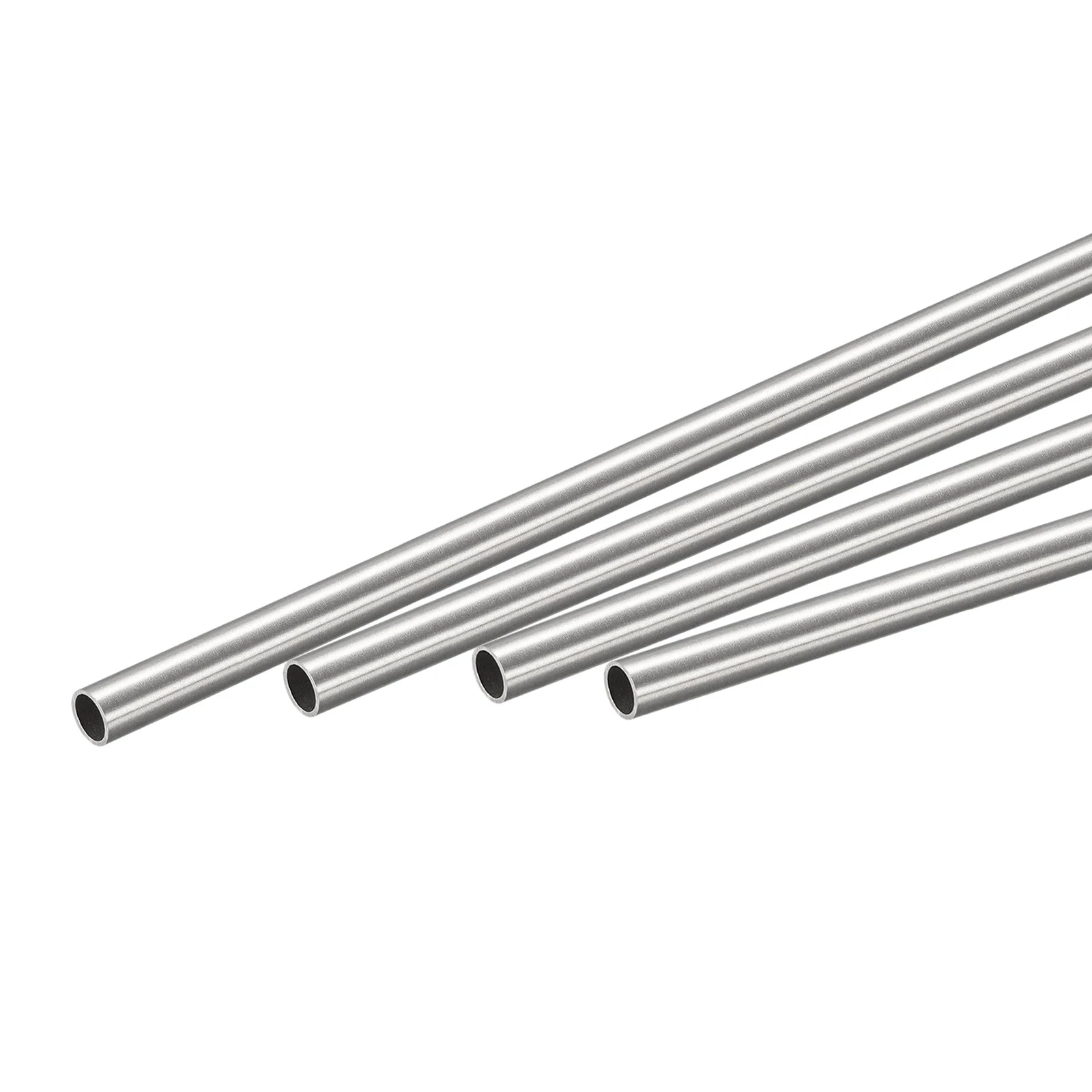 4mm x 0.2mm x 200mm 304 Stainless Steel Tube for Industry Machinery, 4Pcs