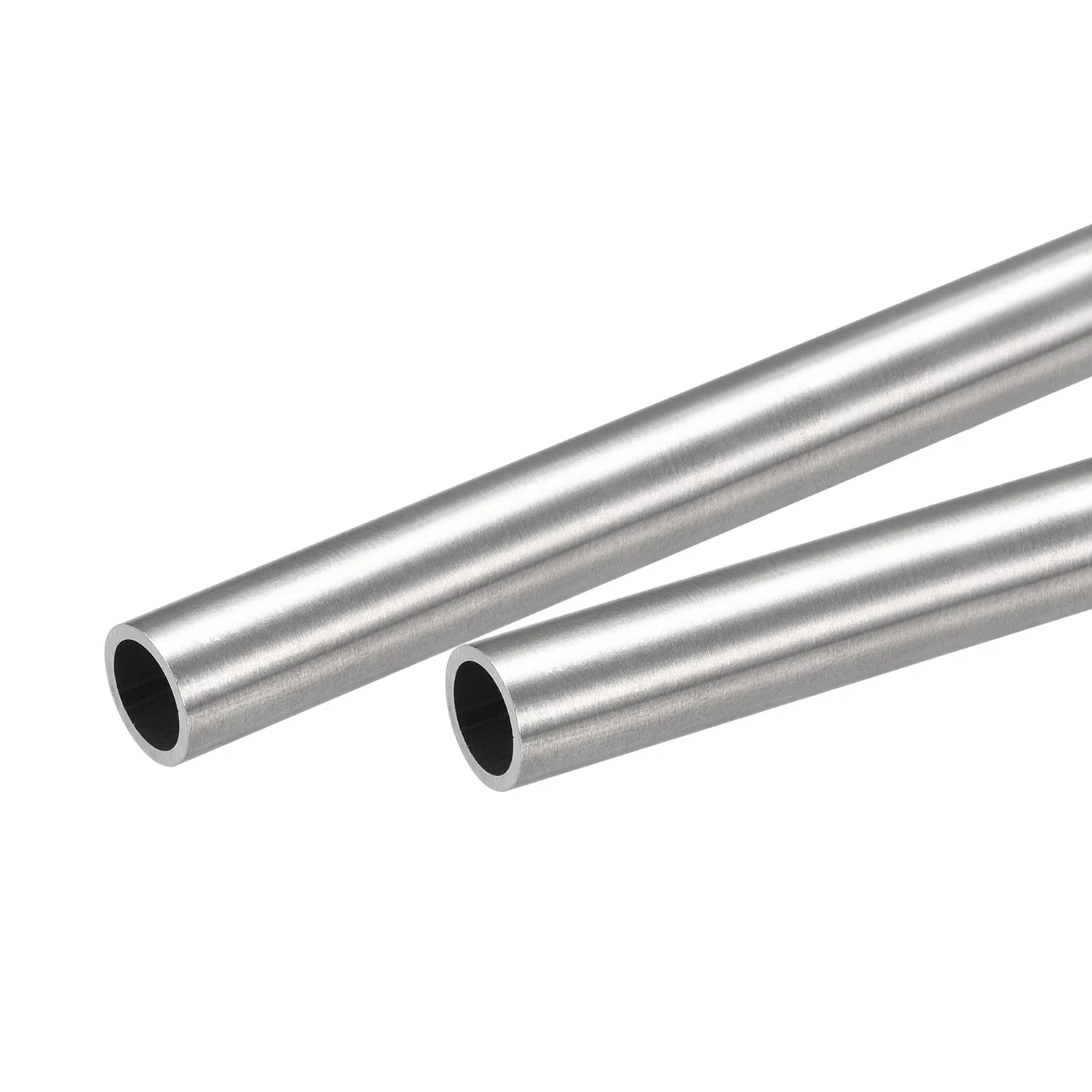12mm x 1mm x 200mm 304 Stainless Steel Tube for Industry Machinery, 2Pcs