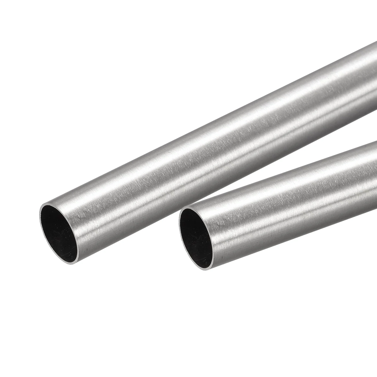 14mm x 0.5mm x 250mm 304 Stainless Steel Tube for Industry Machinery, 2Pcs