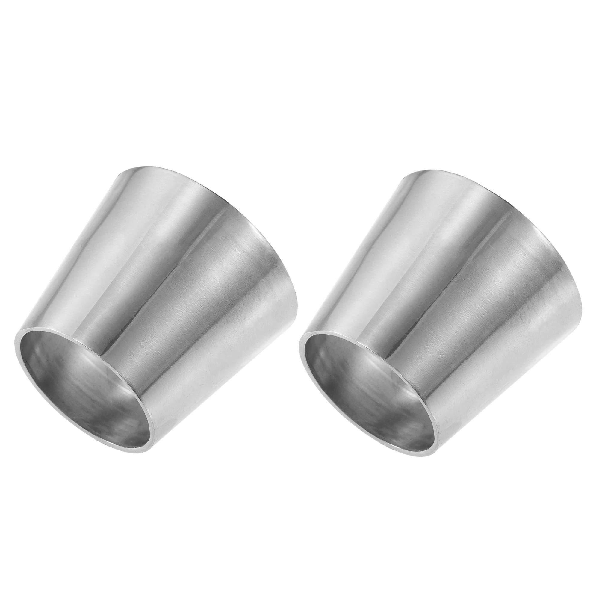 Car Mandrel Exhaust Bend Elbow Pipe 304 Stainless Steel Concentric Reducer 2pcs