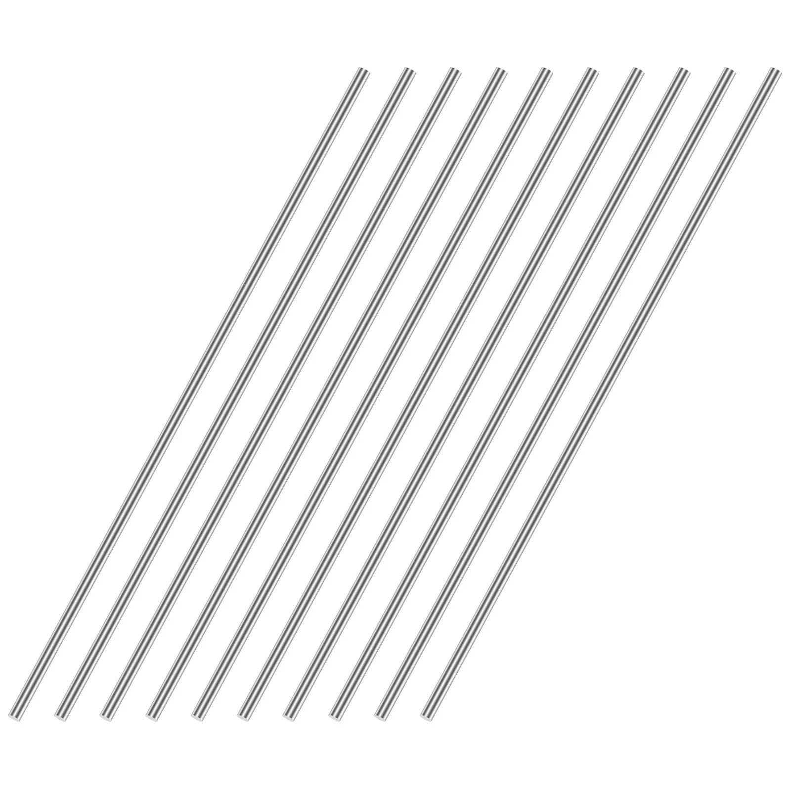 1.5mm x 300mm 304 Stainless Steel Solid Round Rod for DIY Craft - 12pcs