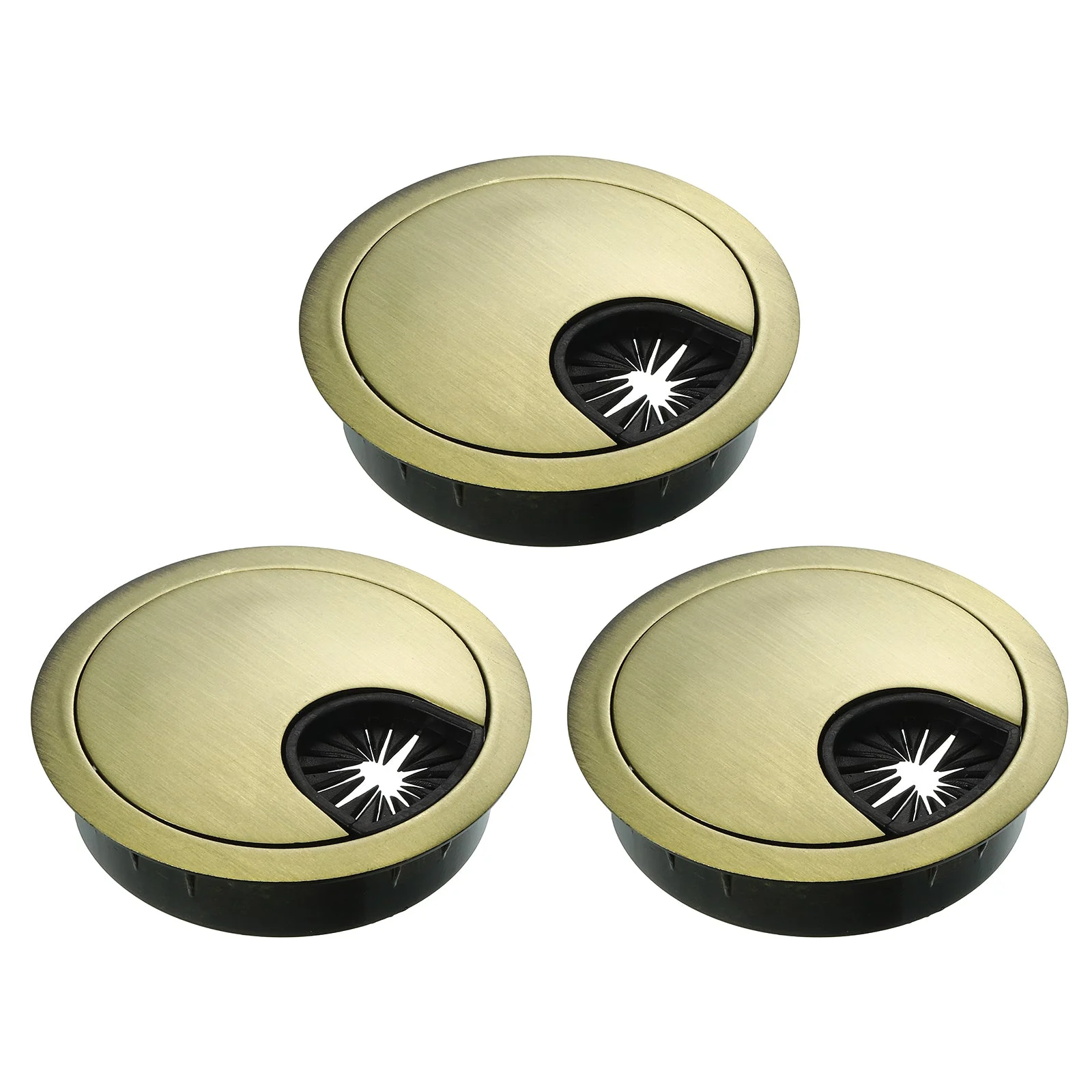 Uxcell Cable Hole Cover Zinc Alloy Desk Wire Cord Grommet