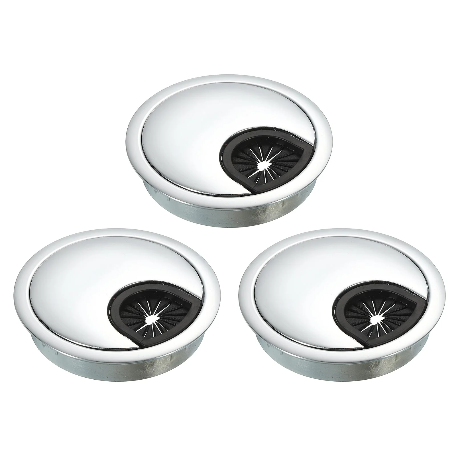 Uxcell Cable Hole Cover Zinc Alloy Desk Wire Cord Grommet,