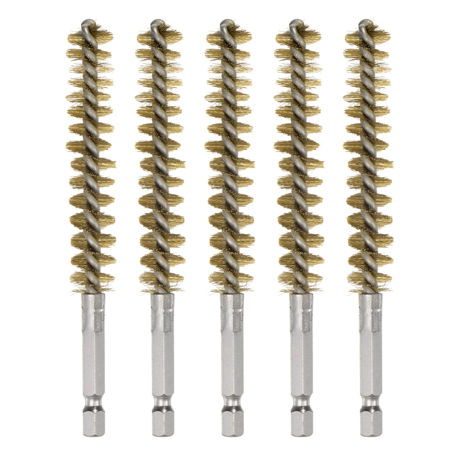 5Pcs Bore Brush Brass 12mm Dia Cleaning Bronze Wire Tube Pipe Cleaner