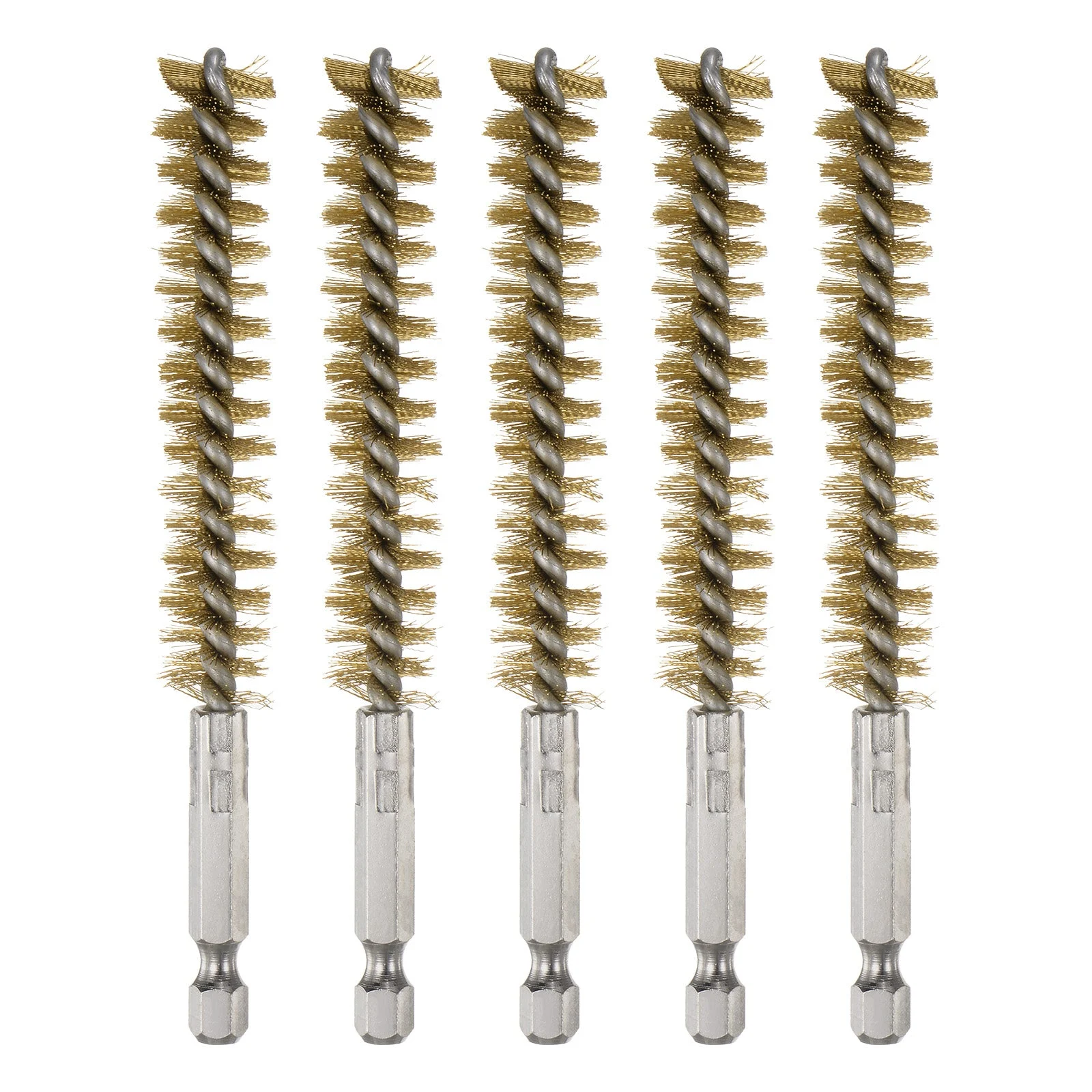 5Pcs Bore Brush Brass 13mm Dia Cleaning Bronze Wire Tube Pipe Cleaner